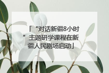 “对话新疆8小时”主题研学课程在新疆人民剧场启动